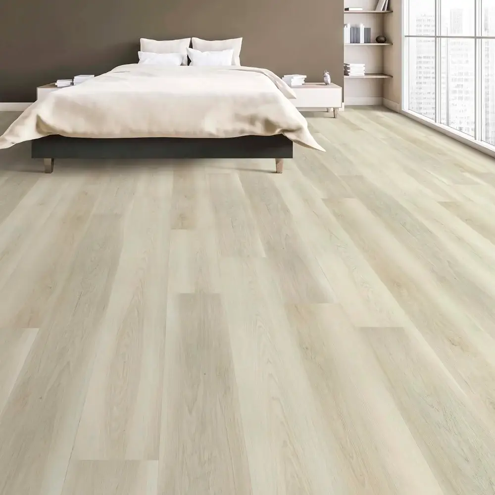 Yellowstone Ivory Muslin wide plank WPC installed