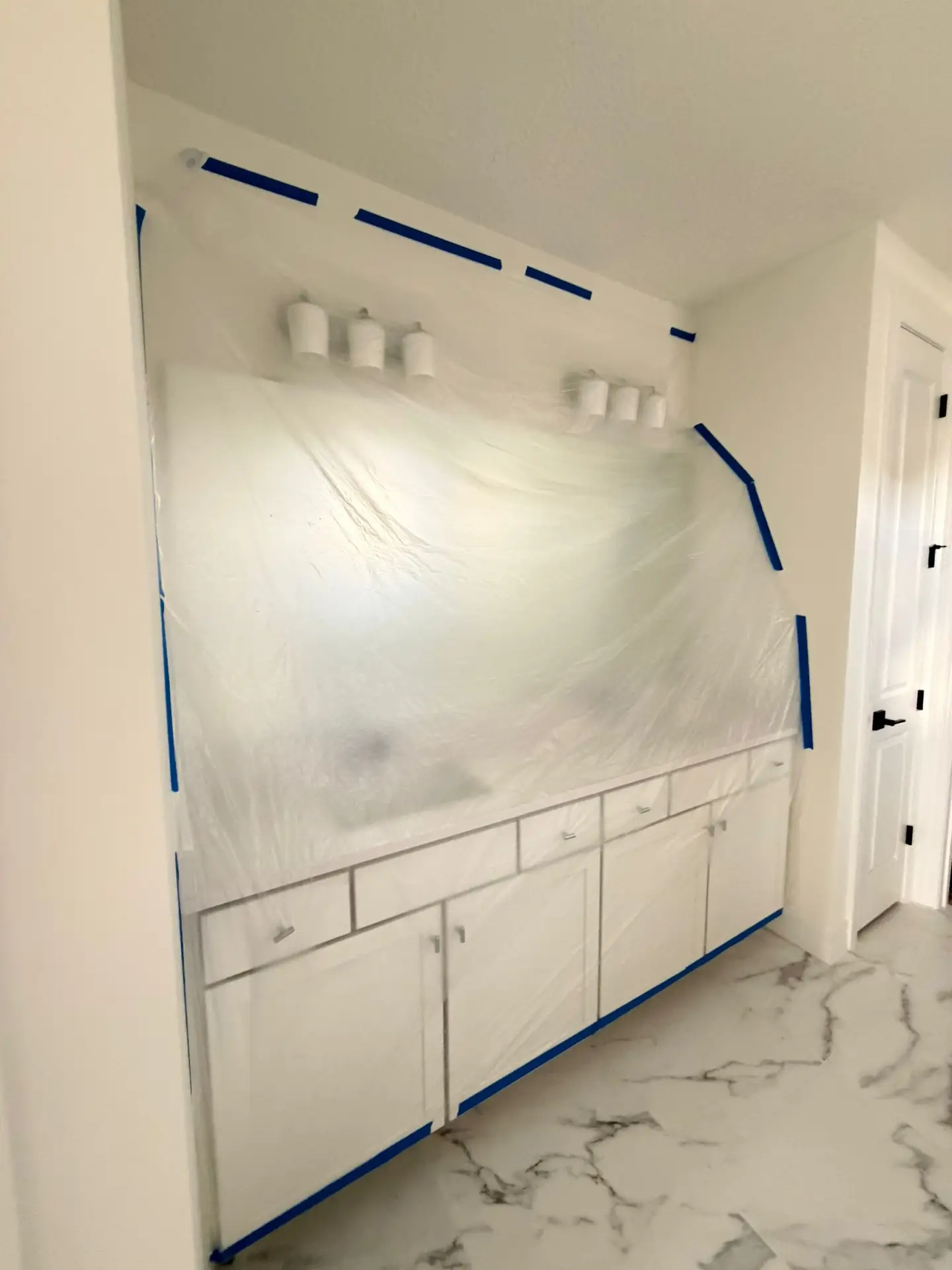 Dust containment protocol during tile removal, 175 Head Stream Drive